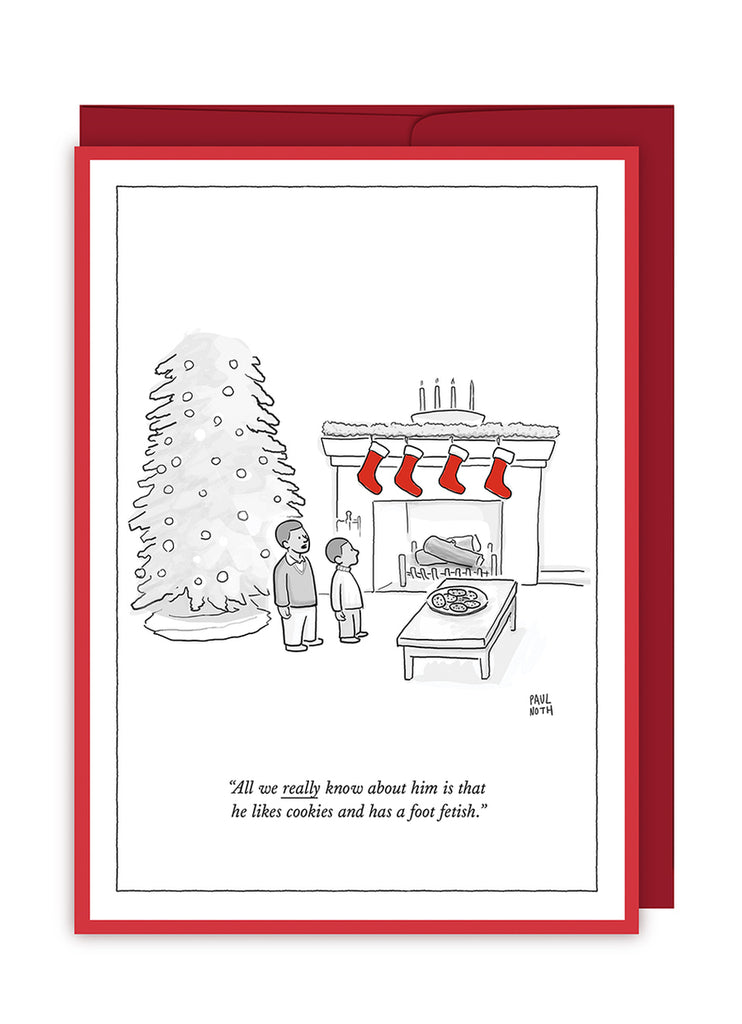 New Yorker Cartoon Christmas Card - Foot Fetish