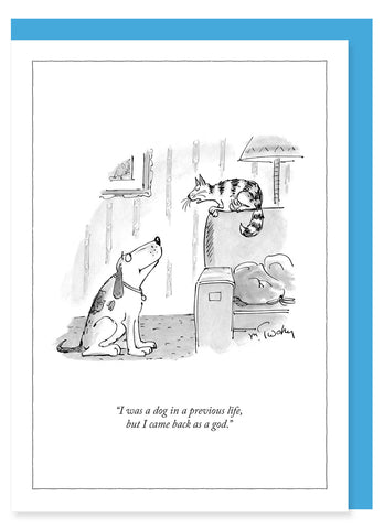 New Yorker Cartoon Card - Dog in a Previous Life