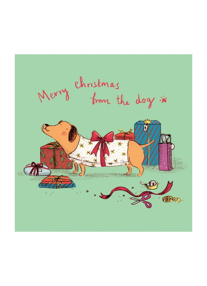 Ohh Deer Christmas Card - From the Dog