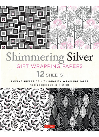 Shimmering Silver Gift Wrapping Papers