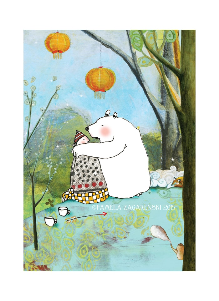 Sacredbee greeting card - Bear Love