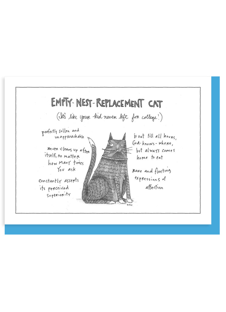 New Yorker Cartoon Card - Empty Nest Replacement Cat