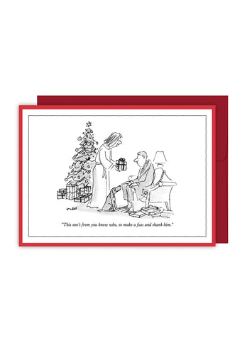 New Yorker Cartoon Christmas Card - From You Know Who