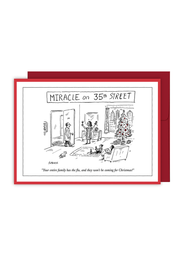 New Yorker Cartoon Christmas Card - Miracle on 35th Street