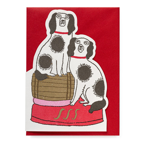 Archivist Press  - Cut Out Card - Barrell Dogs (Letterpress)