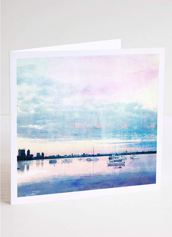 Dusk at Matilda Bay - Braw Paper Co Note Card