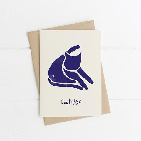 Niaski - Catisse Blue Cat Art Card