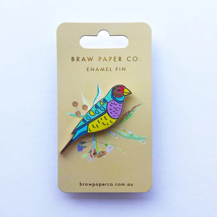 Gouldian Finch Enamel Pin