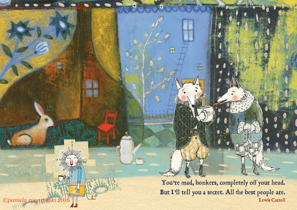 Sacredbee greeting card - Bonkers