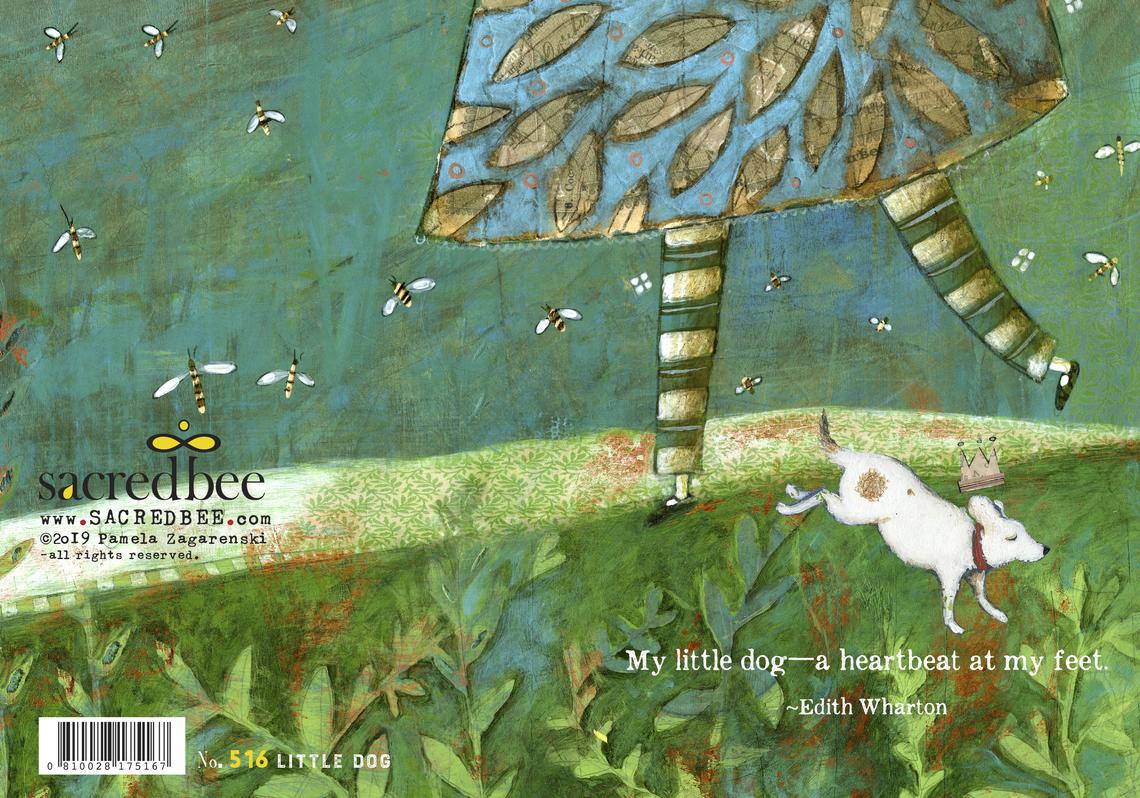 Sacredbee greeting card - Little Dog