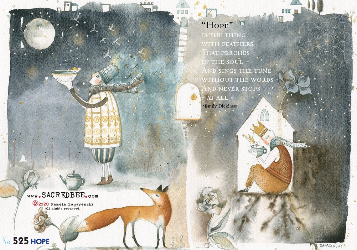 Sacredbee greeting card - Hope