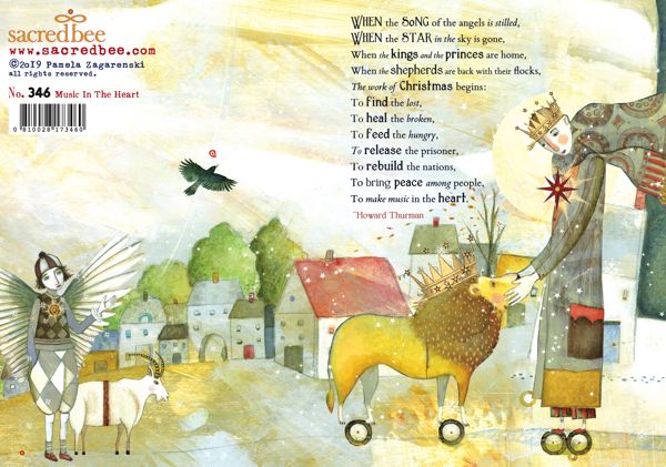 Sacredbee Christmas card - Music in the Heart