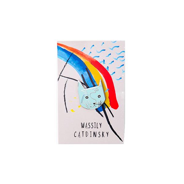Wassily Catdinski Enamel Pin