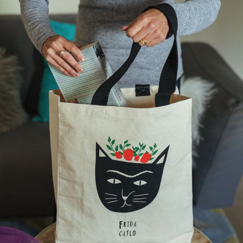 Niaski Large Tote Bag - Frida Catlo